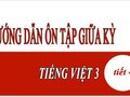 Hướng dẫn ôn tập giữa kỳ Tiếng Việt 3 tiết 4