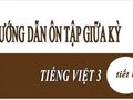 Hướng dẫn ôn tập giữa kỳ (tiết 8) SGK Tiếng Việt 3 