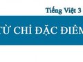 Giải bài tập luyện từ và câu Ôn tập về từ chỉ đặc điểm
