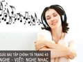 Giải bài tập chính tả trang 43 Nghe - viết: Nghe nhạc