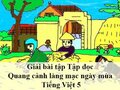 Tập đọc : Quang cảnh làng mạc ngày mùa
