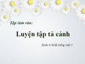 Tập làm văn: Luyện tập tả cảnh tuần 6