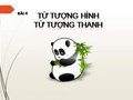 Soạn bài từ tượng hình, từ tượng thanh