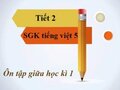 Ôn tập giữa học kì 1 - Tiết 2