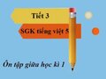 Ôn tập giữa học kì 1 - Tiết 3