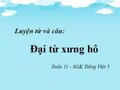 Luyện từ và câu: Đại từ xưng hô trang 104