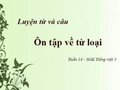Giải bài tập luyện từ và câu: Ôn tập về từ loại