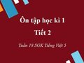 Ôn tập học kì 1 - Tiết 2 tuần 18 SGK Tiếng Việt 5