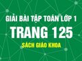 Giải toán lớp 1: Đáp án bài tập trang 125 sách giáo khoa
