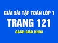 Giải toán lớp 1: đáp án bài tập trang 121 sách giáo khoa