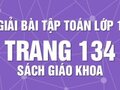 Giải bài tập 3, bài 4 trang 134 sách giao khoa Toán lớp 1