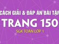 Giải bài tập 1, 2, 3, 4 trang 150 sách giáo khoa môn Toán lớp 1