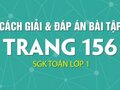 Hướng dẫn  giải bài tập trang 156 sách giáo khoa Toán lớp 1