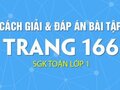 Hướng dẫn làm bài tập 2 và 3 trang 166 sách giáo khoa Toán lớp 1
