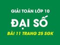 Hướng dẫn làm bài 11 trang 25 sgk đại số lớp 10