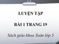 Giải toán lớp 5: Đáp án bài 1 trang 19 SGK phần luyện tập