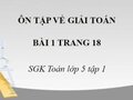 Bài 1 trang 18 sgk Toán lớp 5
