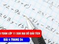 Giải toán lớp 11: Đáp án bài 4 trang 55 SGK đại số và giải tích