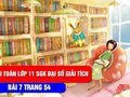 Hướng dẫn giải bài 7 trang 55 SGK đại số và giải tích lớp 11