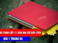 Lời giải bài 1 trang 63 SGK toán đại số và giải tích lớp 11