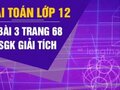 Bài 3 trang 68 sgk giải tích lớp 12