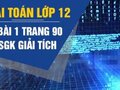 Giải bài 1 trang 90 sách giáo khoa giải tích lớp 12