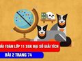 Hướng dẫn giải bài 2 trang 74 SGK đại số và giải tích lớp 11
