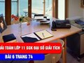 Bài 6 trang 74 sgk Toán 11
