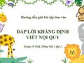 Tập làm văn: Đáp lời khẳng định - Viết nội quy