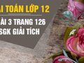 Giải bài 3 trang 126 sách giáo khoa giải tích lớp 12