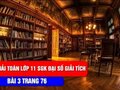 Đáp án bài 3 trang 76 sách giáo khoa đại số và giải tích lớp 11