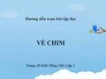 Soạn bài tập đọc Vè chim trang 28 SGK Tiếng Việt 2 tập 2