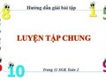 Hướng dẫn giải bài tập Luyện tập chung trang 11 SGK Toán 2