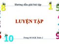 Hướng dẫn giải bài tập Luyện tập trang 08 SGK Toán 2