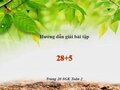 Hướng dẫn giải bài 28+5 trang 20 SGK Toán 2