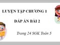 Đáp án bài 2 trang 24 sách giáo khoa Toán lớp 5