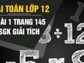Giải bài 1 trang 145 sách giáo khoa giải tích lớp 12