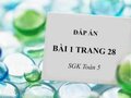 Giải toán lớp 5: Đáp án bài 1 trang 28 SGK Toán 5 tập 1