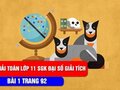 Bài 1 trang 92 SGK Đại số và giải tích 11