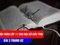 Hướng dẫn giải bài 3 trang 82 SGK đại số và giải tích lớp 11
