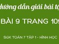 Bài 9 trang 109 SGK Toán 7 tập 1 - phần Hình học