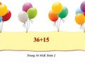 Hướng dẫn giải bài 36+15 trang 36 SGK Toán 2