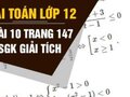 Bài 10 trang 147 sgk giải tích lớp 12 - cách làm và đáp án