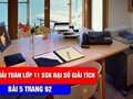 Lời giải bài 5 trang 92 SGK toán đại số và giải tích lớp 11