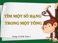Hướng dẫn giải Tìm một số hạng trong một tổng trang 45 SGK Toán 2