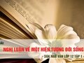 Soạn bài Nghị luận về một hiện tượng đời sống