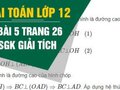 Bài 5 trang 26 SGK Hình học 12