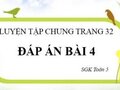 Đáp án bài 4 trang 32 sgk Toán 5 Luyện tập chung