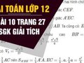 Bài 10 trang 27 SGK Hình học 12