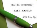 Giải bài 2 trang 35 sách giáo khoa Toán lớp 5